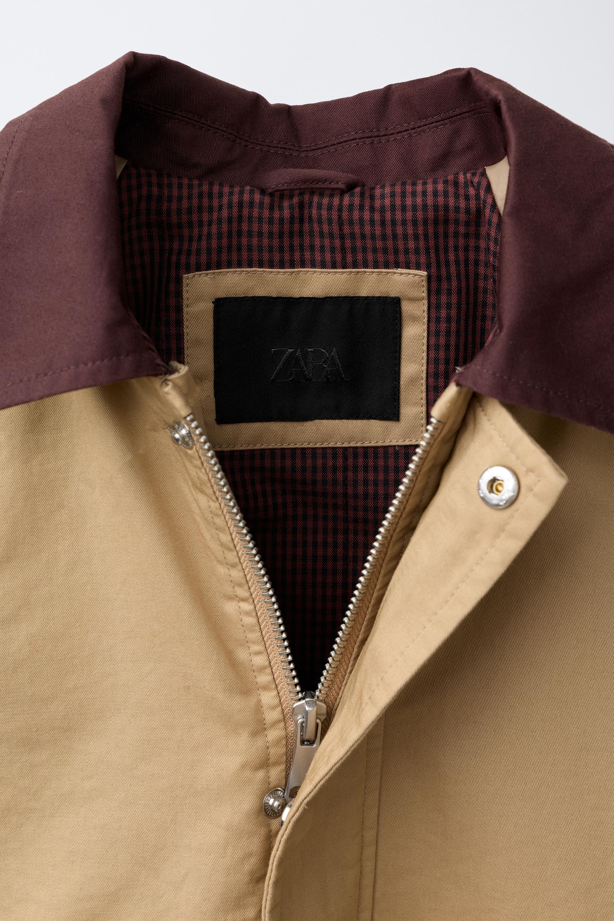 CONTRASTING COLLAR JACKET